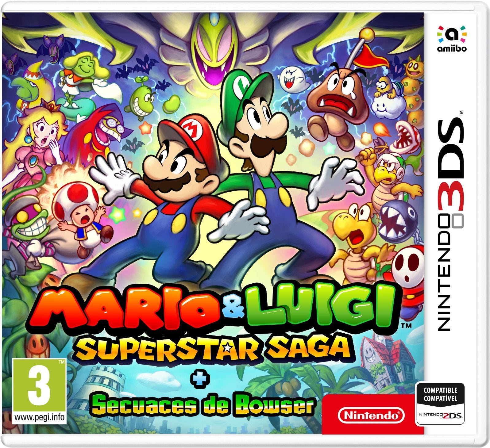 Nintendo Mario & Luigi Super Star Saga + Bowser's Minions – Aventura RPG con Acción Tándem y Estrategia Nintendo Mario & Luigi Super Star Saga + Bowser's Minions – Aventura RPG con Acción Tándem y Estrategia